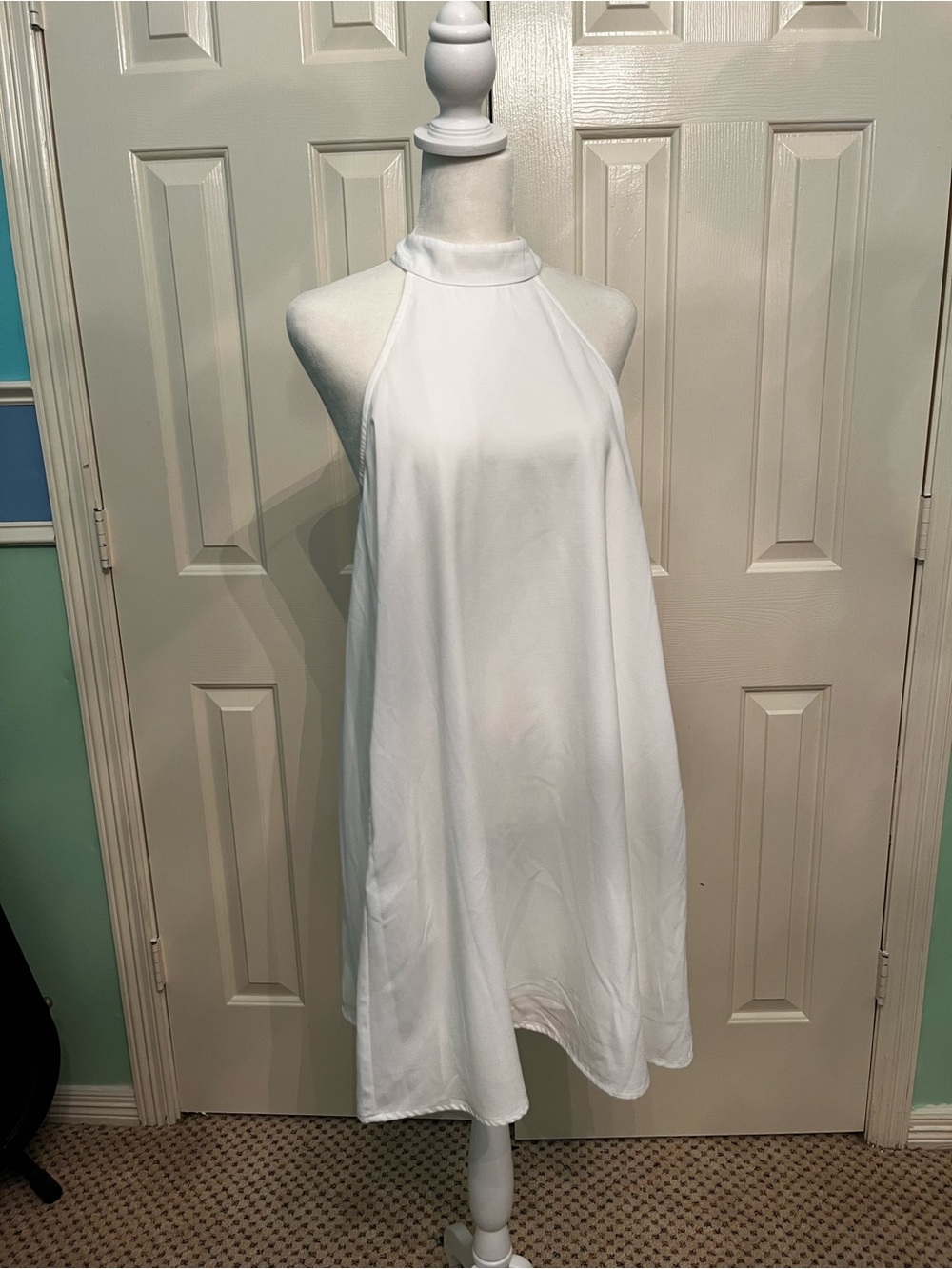 Lulu's White Halter Neck Top